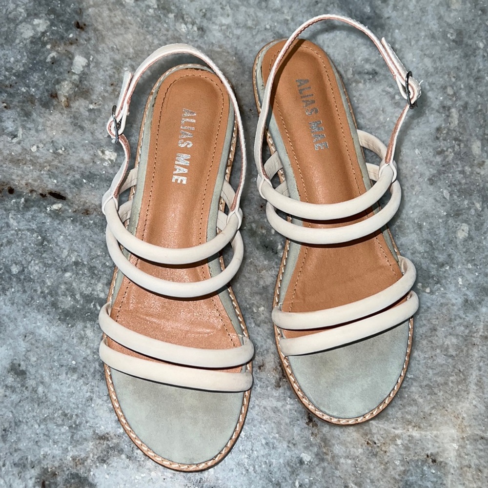 Alias Mae leather sandals, size 39/8